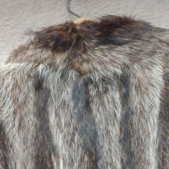 Full length Racoon fur coat